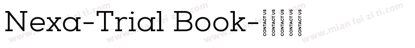 Nexa-Trial Book字体转换